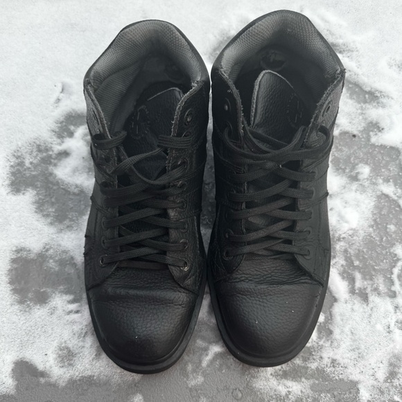 Dr. Martens Harris Black Leather Sneakers Size 10 - Picture 5 of 16